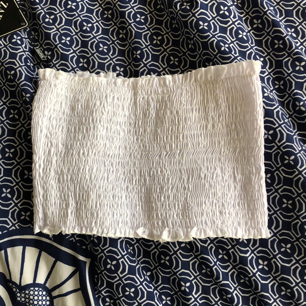 smocked crop top